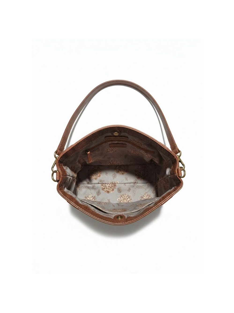 Hobo Brown Leather Shoulder Bag One Size - Picture 3 of 16